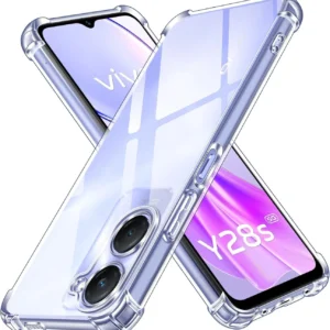CLOVYR Back Cover for iQOO Z9 Lite / Vivo T3 Lite 5G / Y18 / Y18e / Y03 / Y28s Bumper Silicon Transparent Case