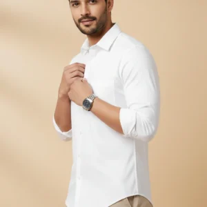 METRONAUT Men Regular Fit Solid Spread Collar Casual Shirt